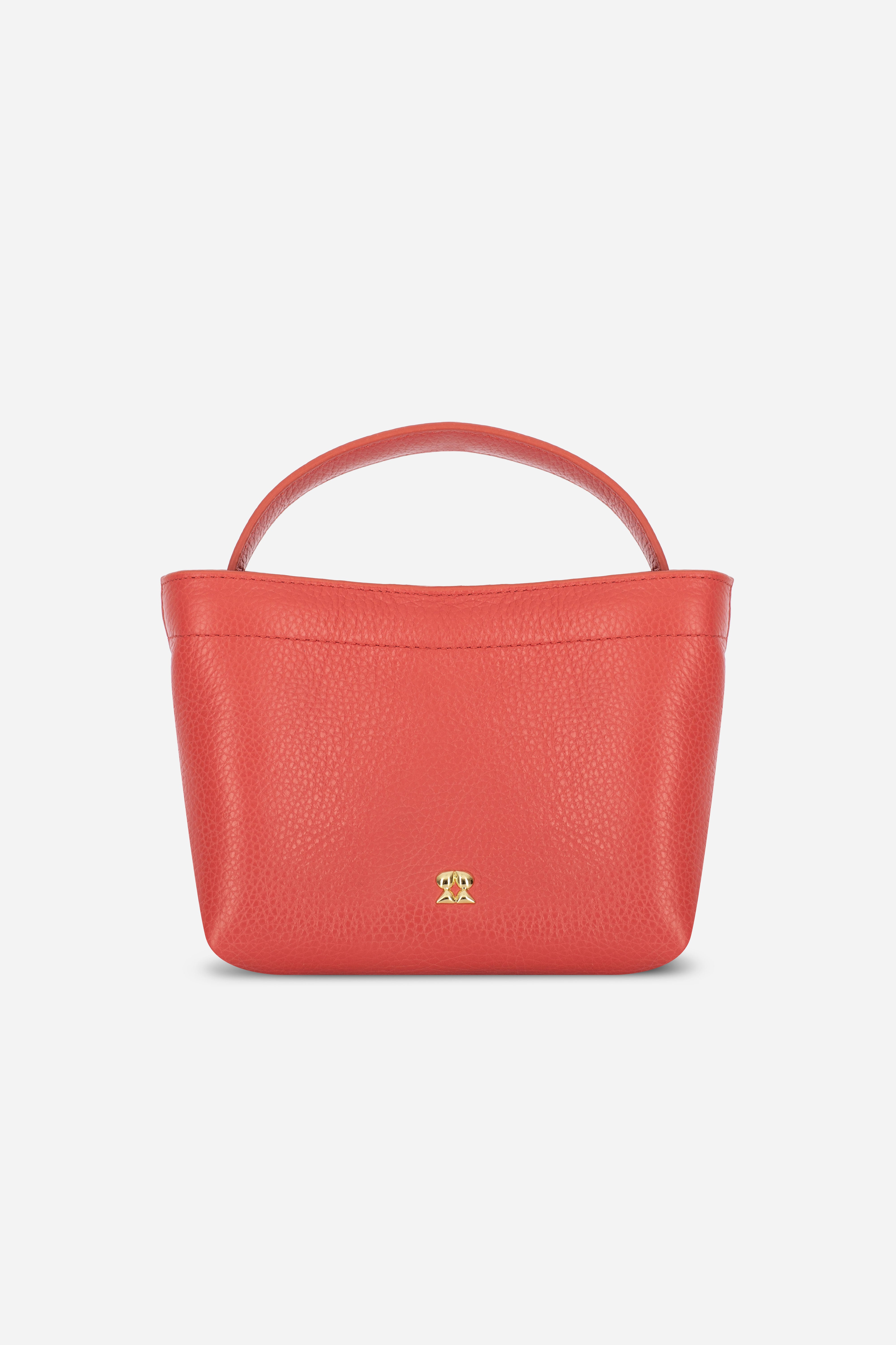 LOULOU CORAL LEATHER CROSSBODY BAG