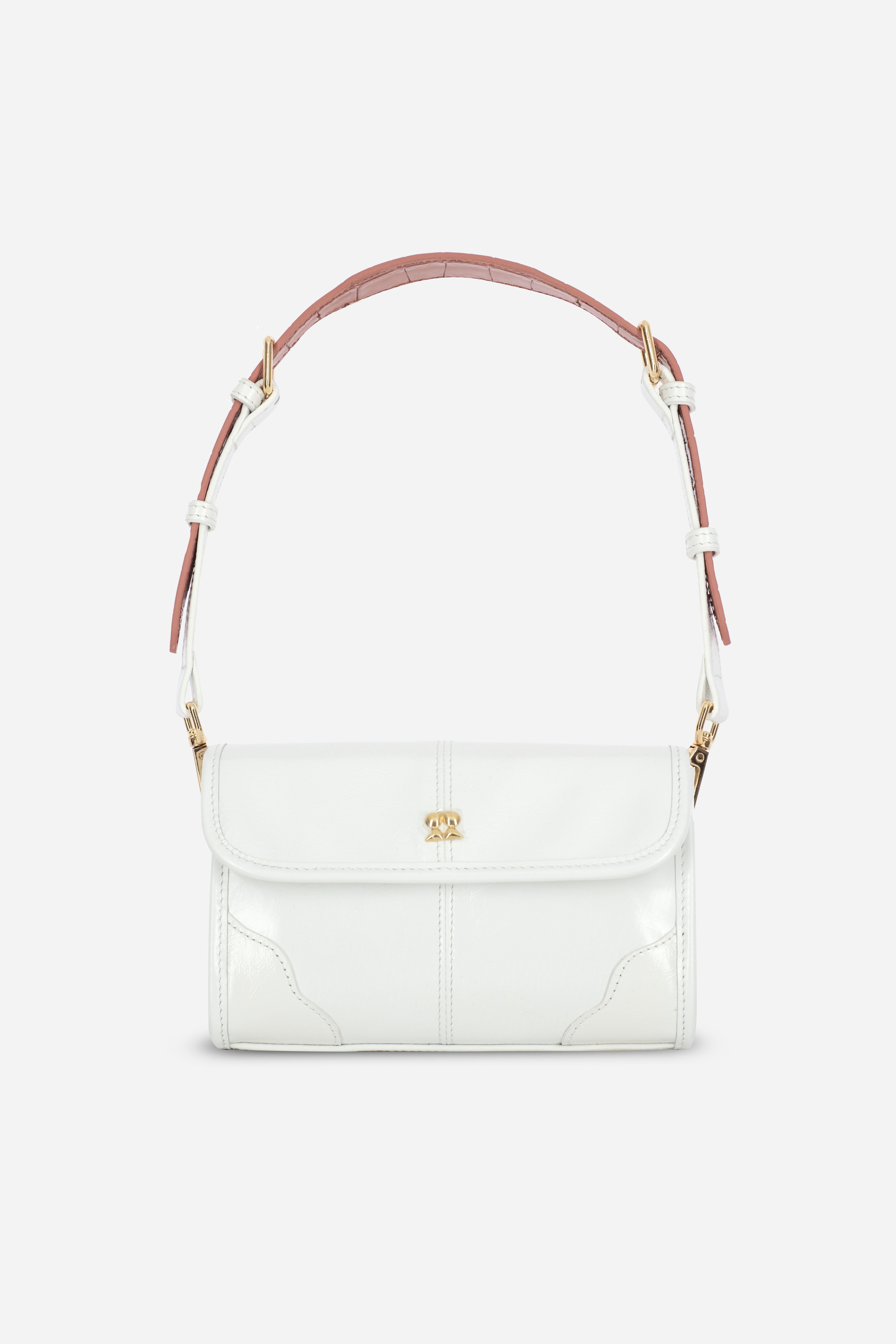 ELYSIA WHITE LEATHER MINI BAG