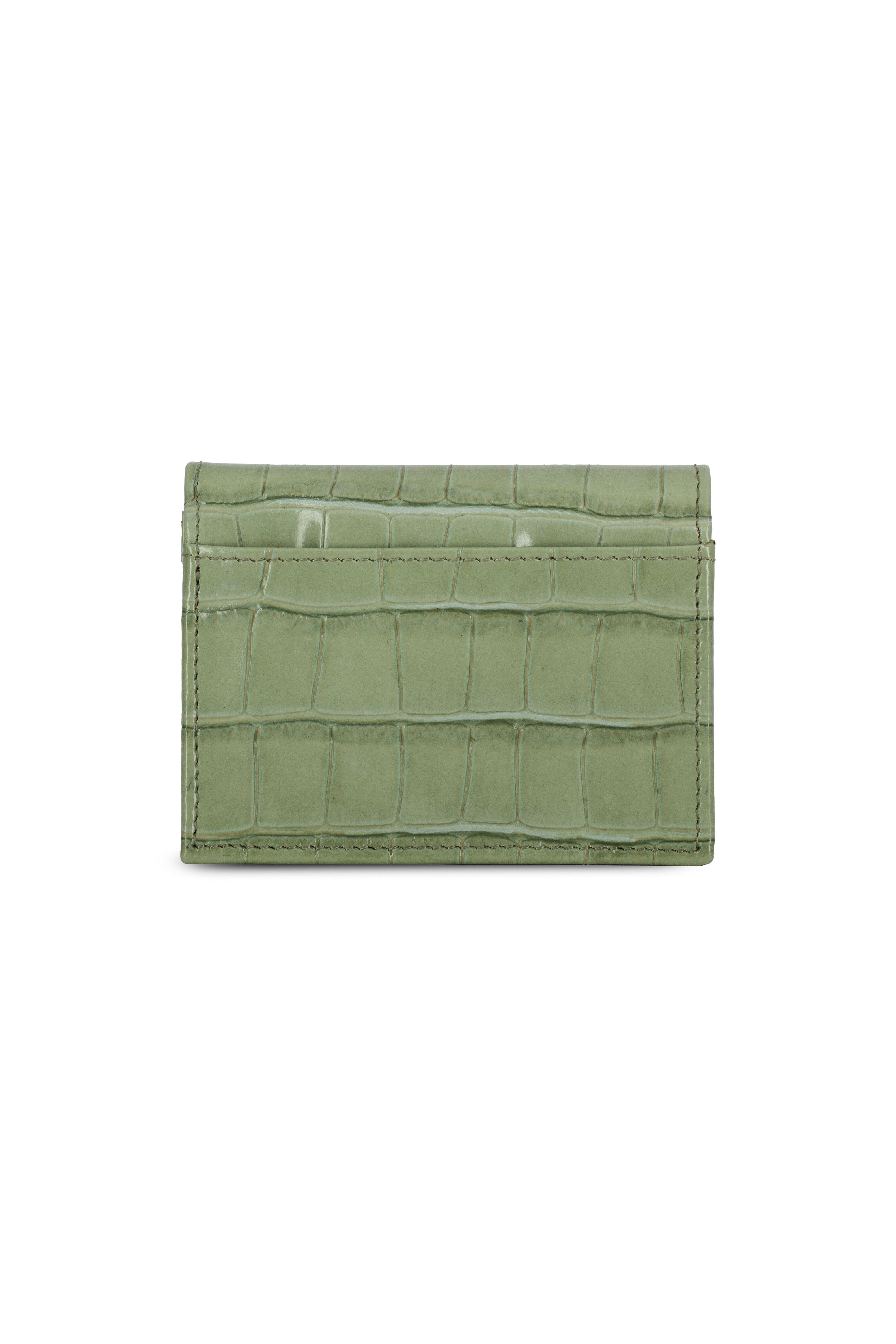 LILY GREEN CROCO CHAIN MICRO BAG