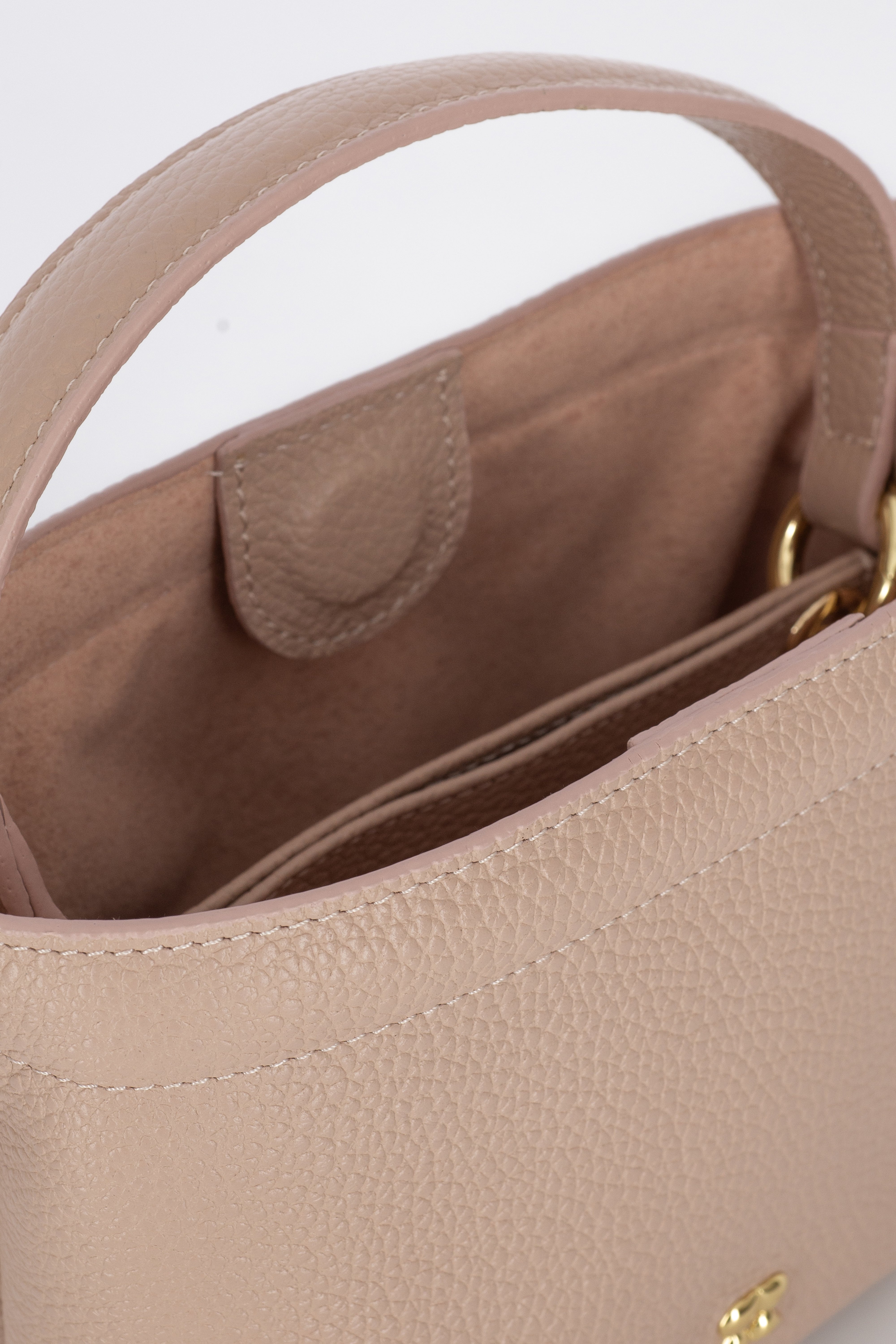 LOULOU SAND LEATHER CROSSBODY BAG