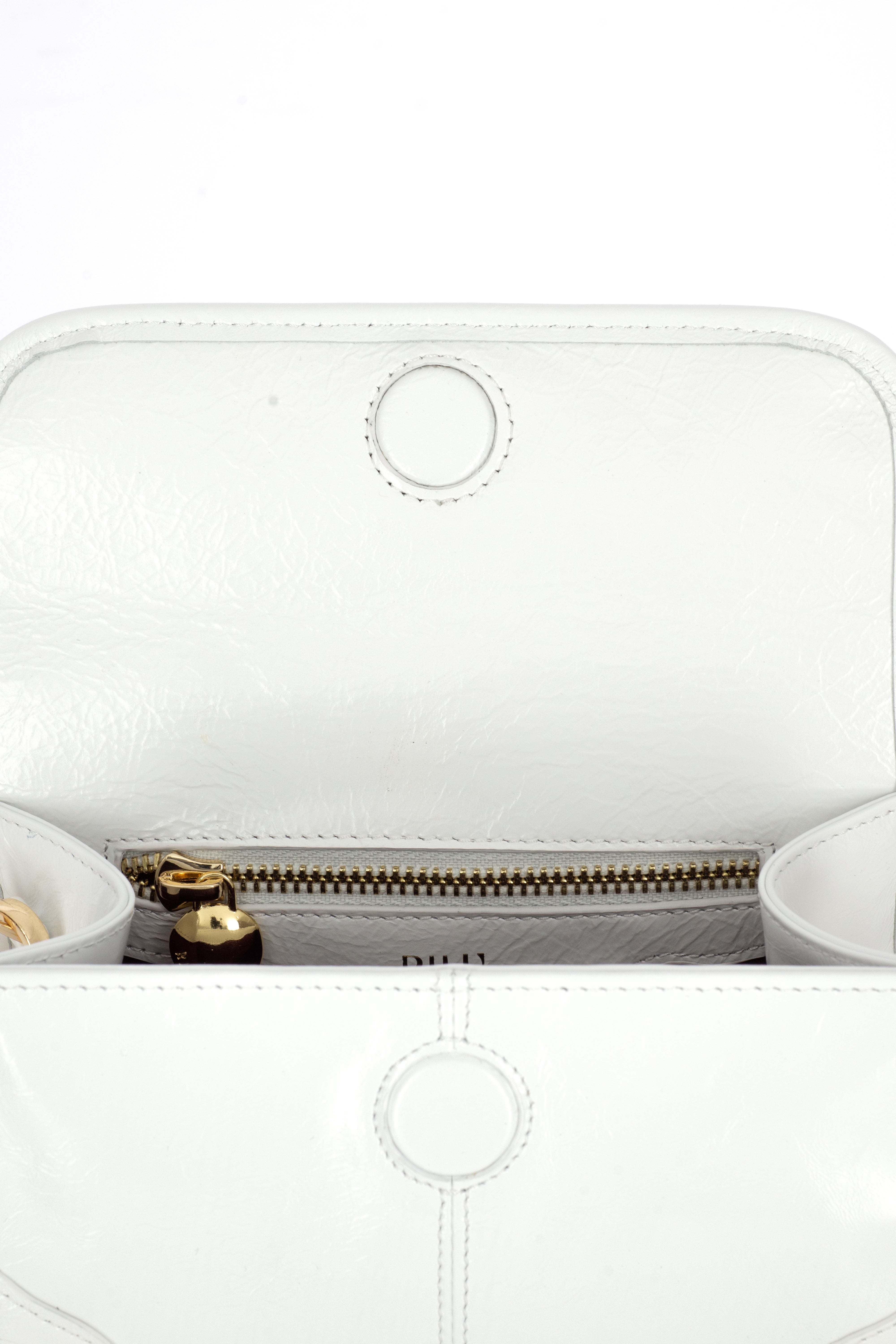 ELYSIA WHITE LEATHER MINI BAG