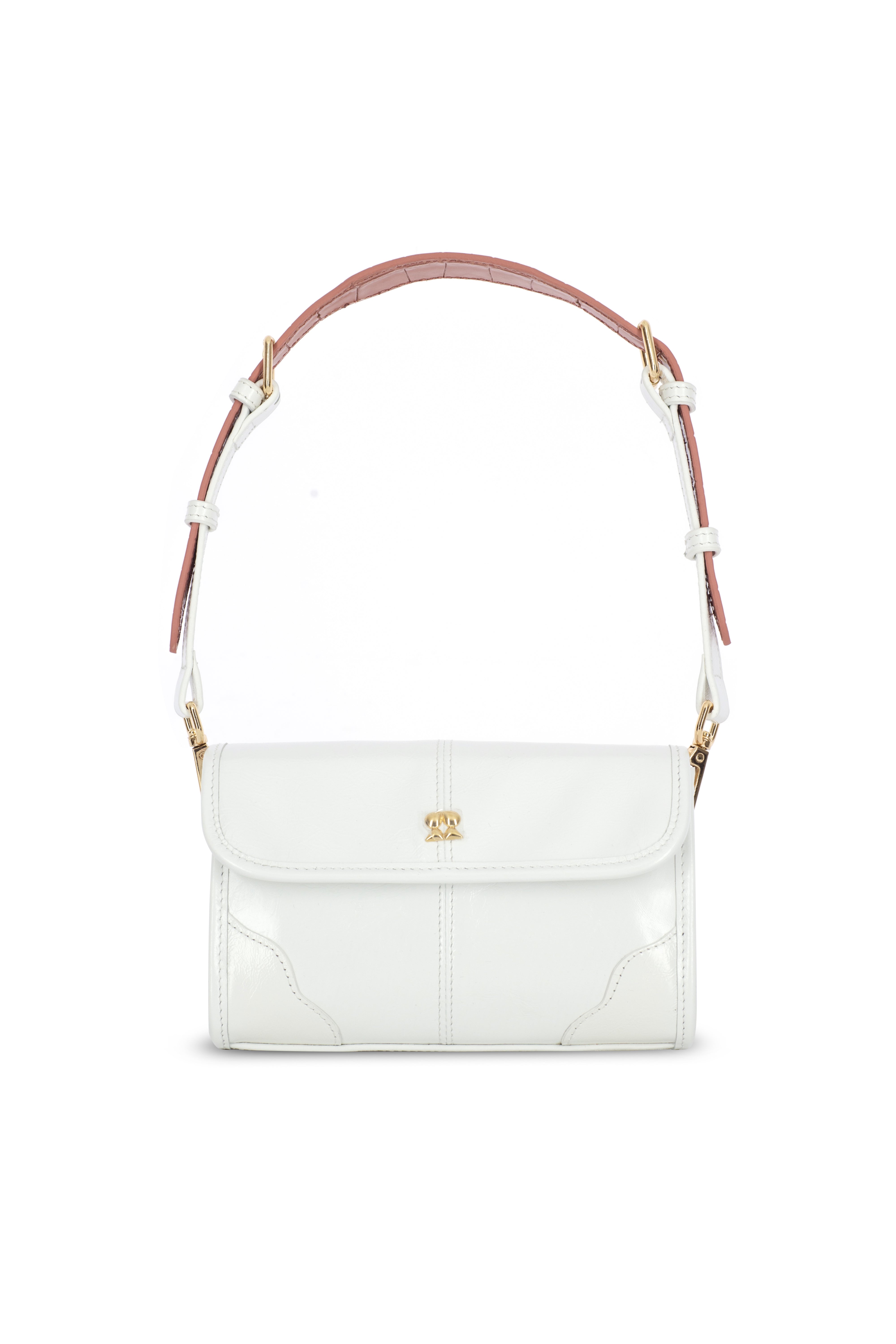 ELYSIA WHITE LEATHER MINI BAG