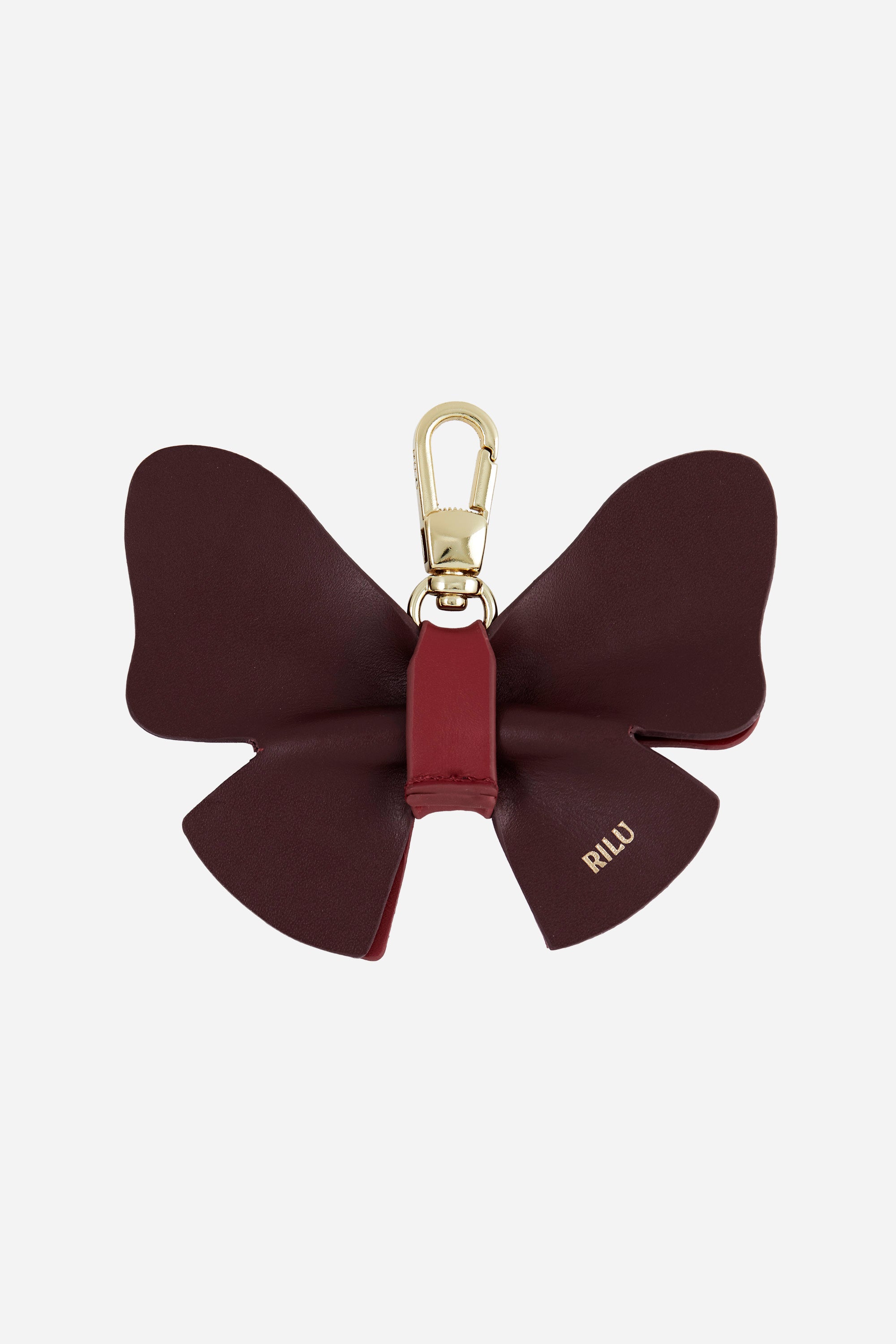 Bow Red Burgundy Charm and Keyring