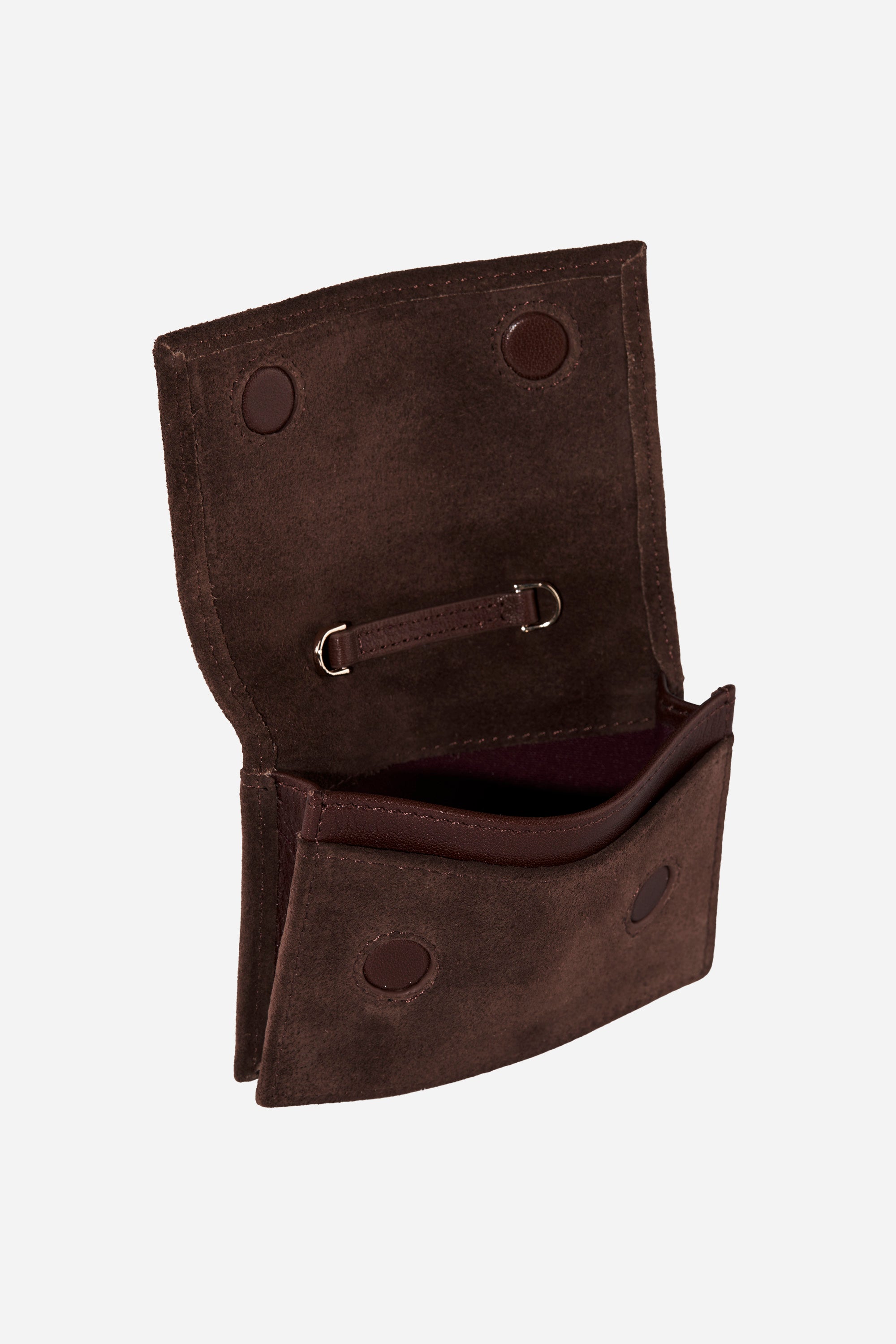 LILY SUEDE ESPRESSO CHAIN MICRO BAG