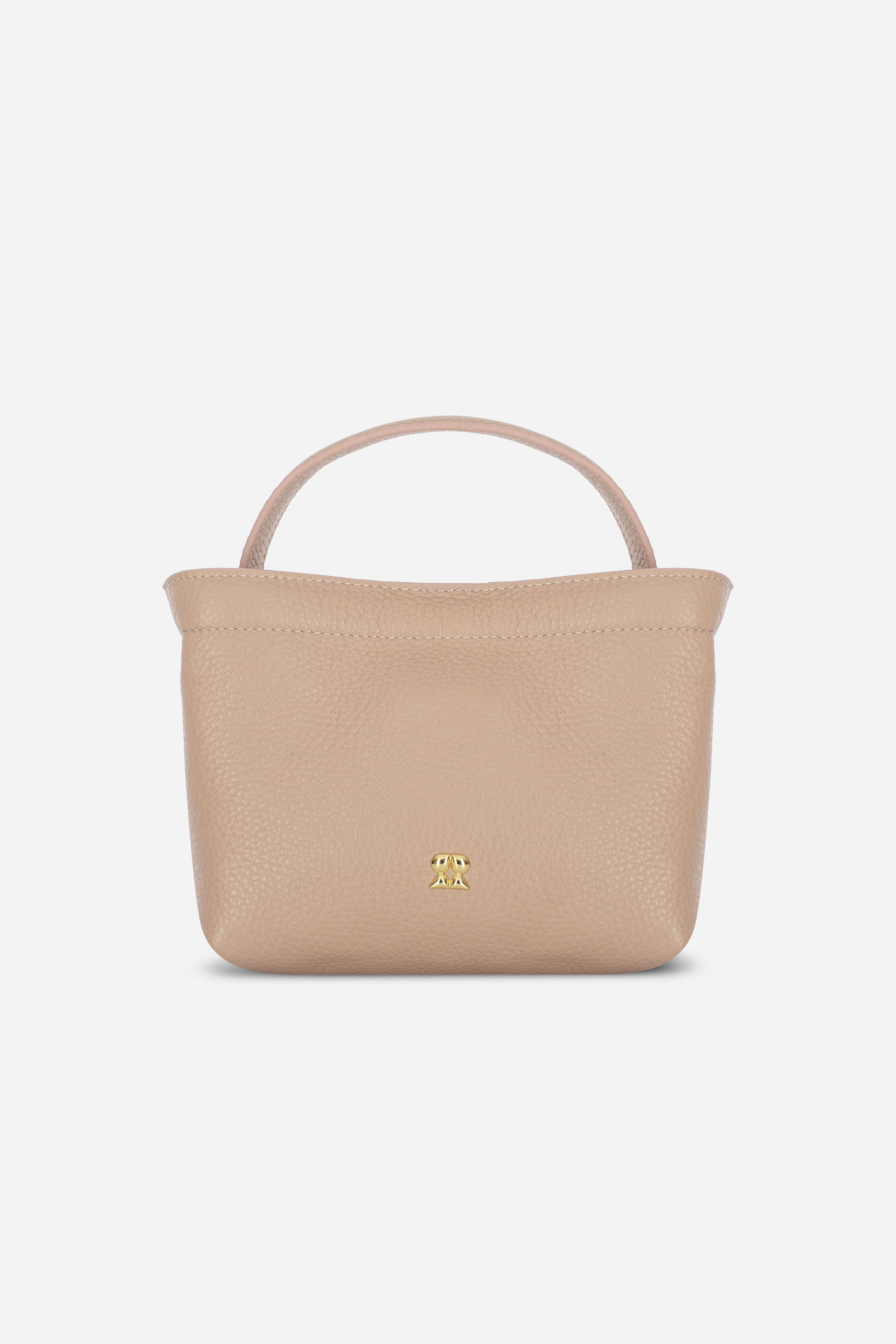 LOULOU SAND LEATHER CROSSBODY BAG