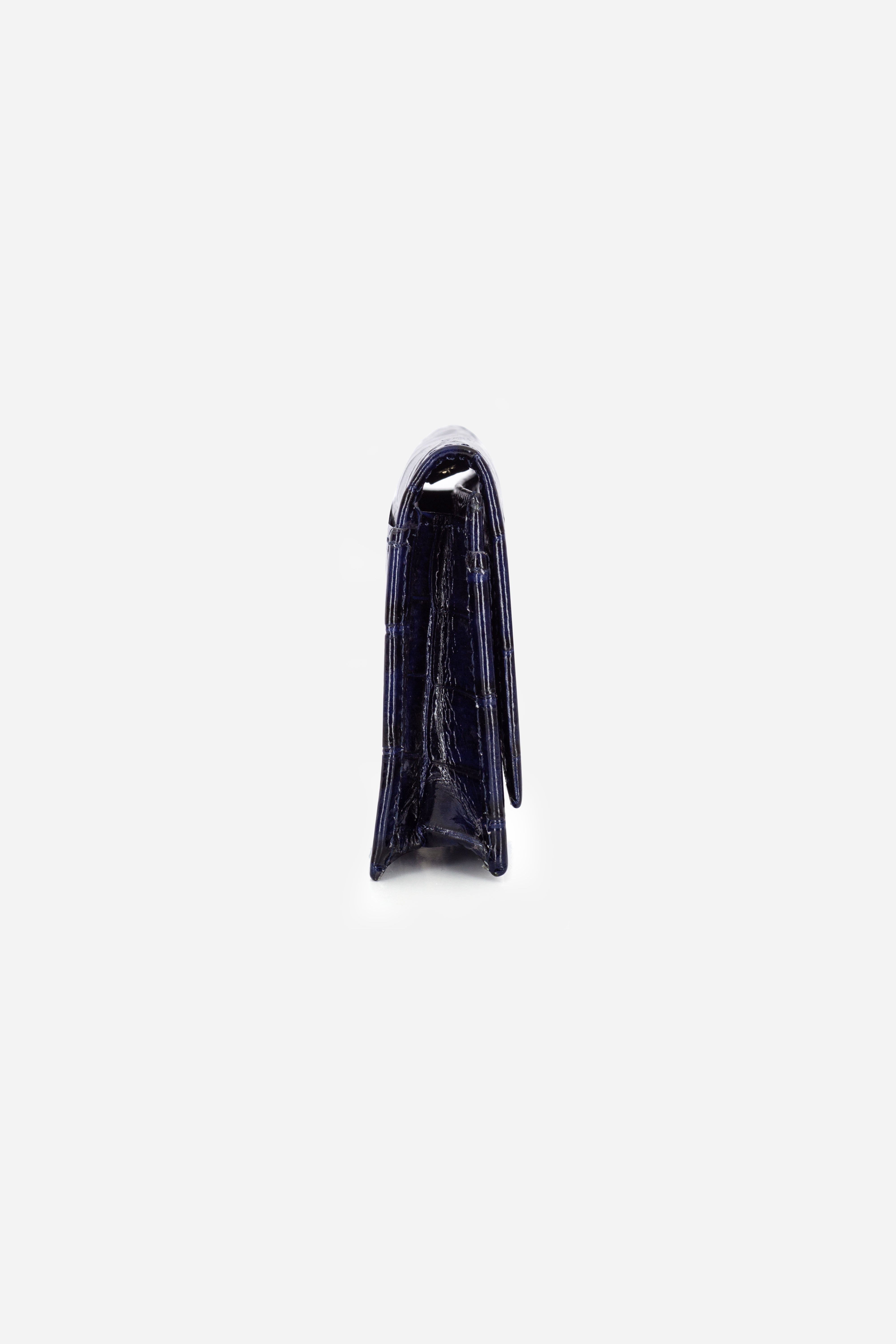 Lily Navy Croco Print