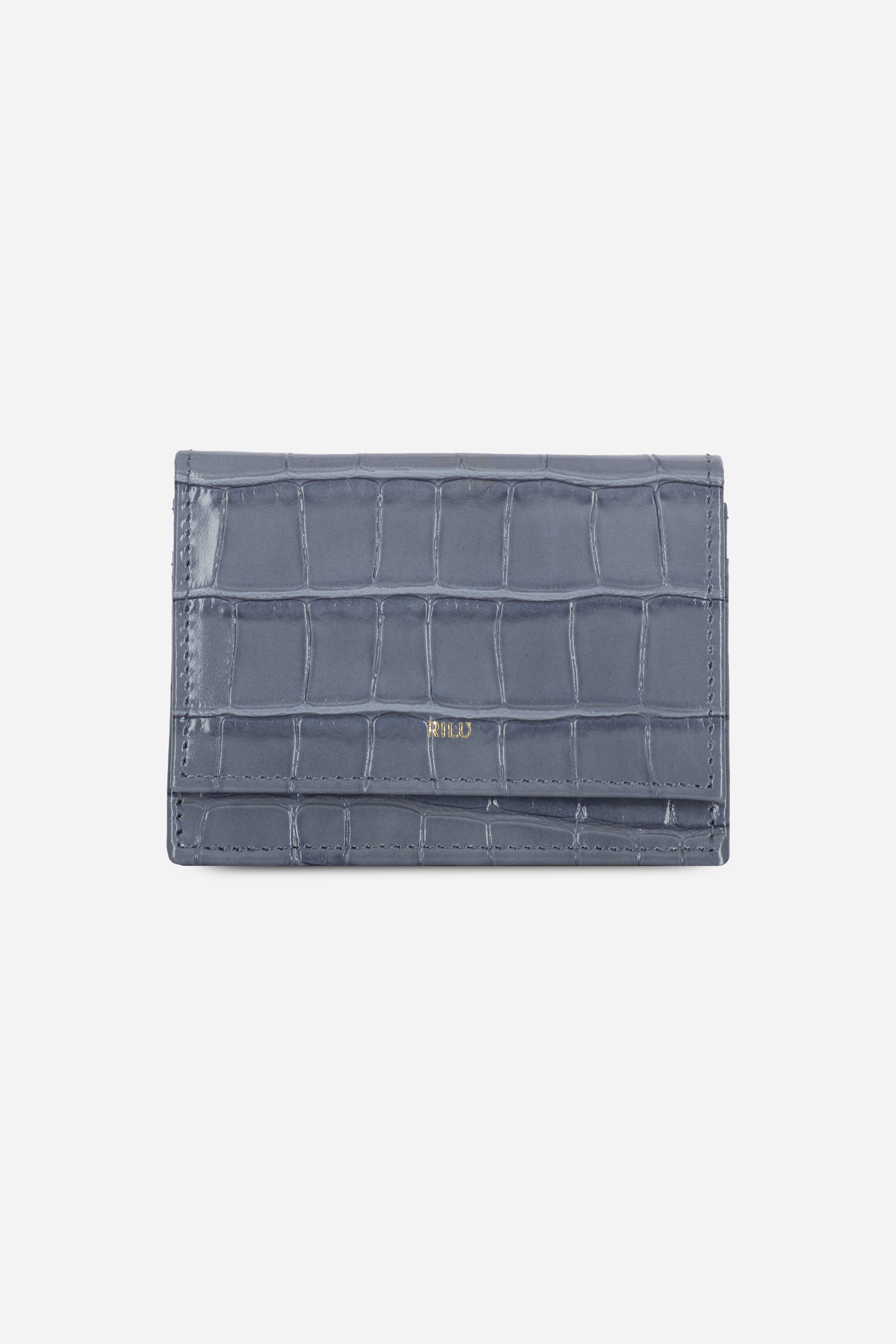 Lily Ash Blue Croco Print