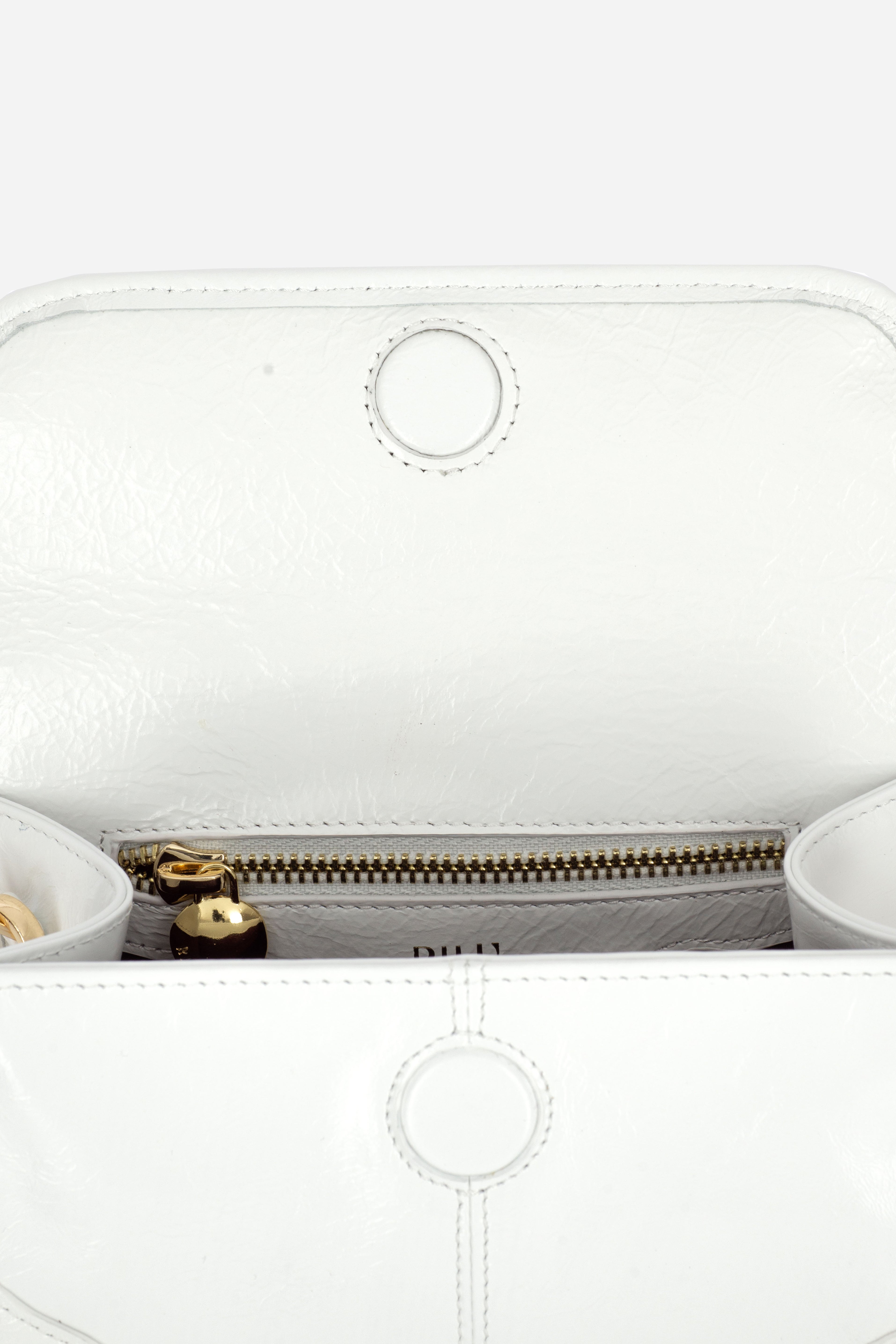 ELYSIA WHITE LEATHER MINI BAG