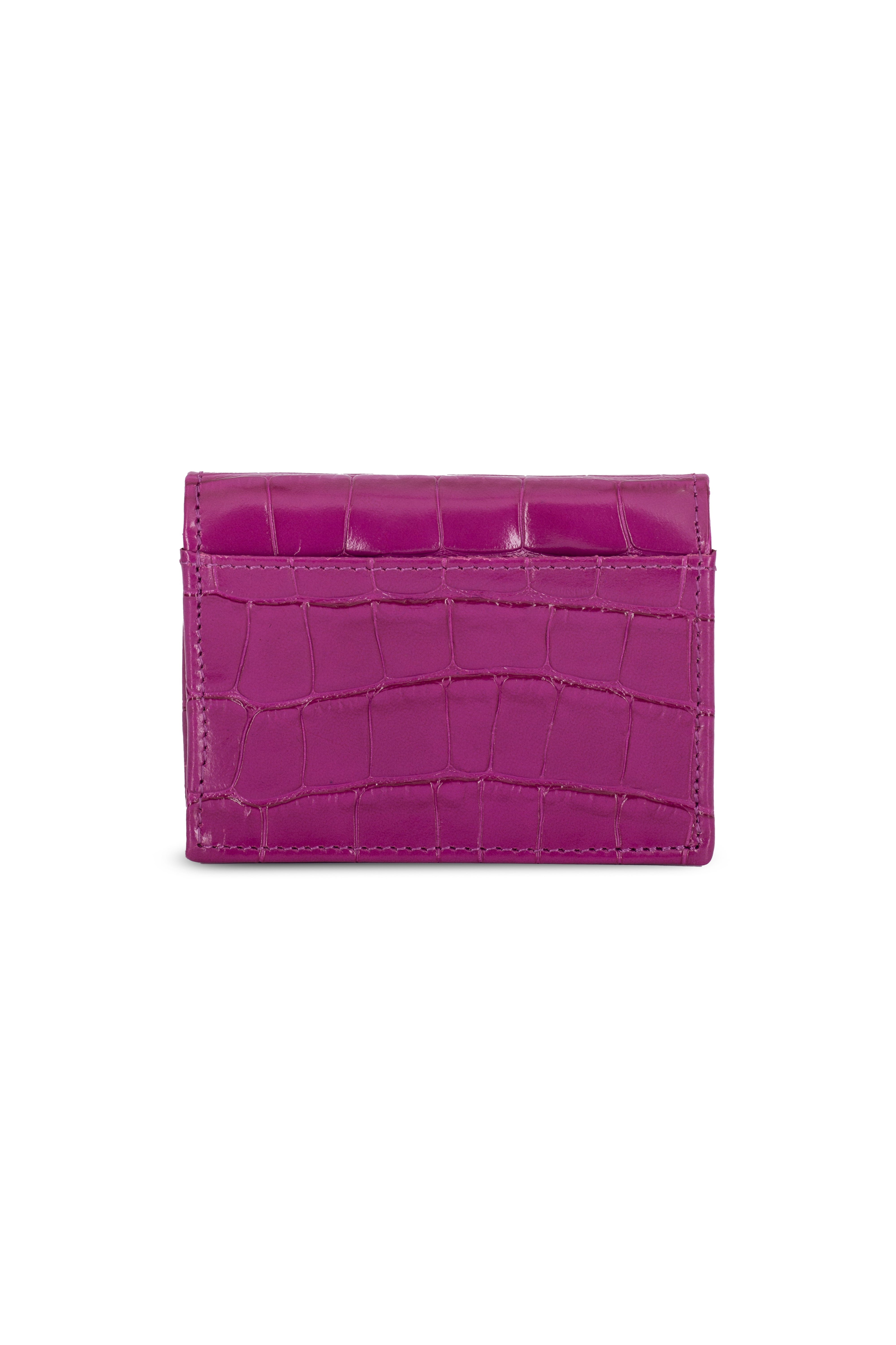 LILY RASPBERRY CROCO CHAIN MICRO BAG