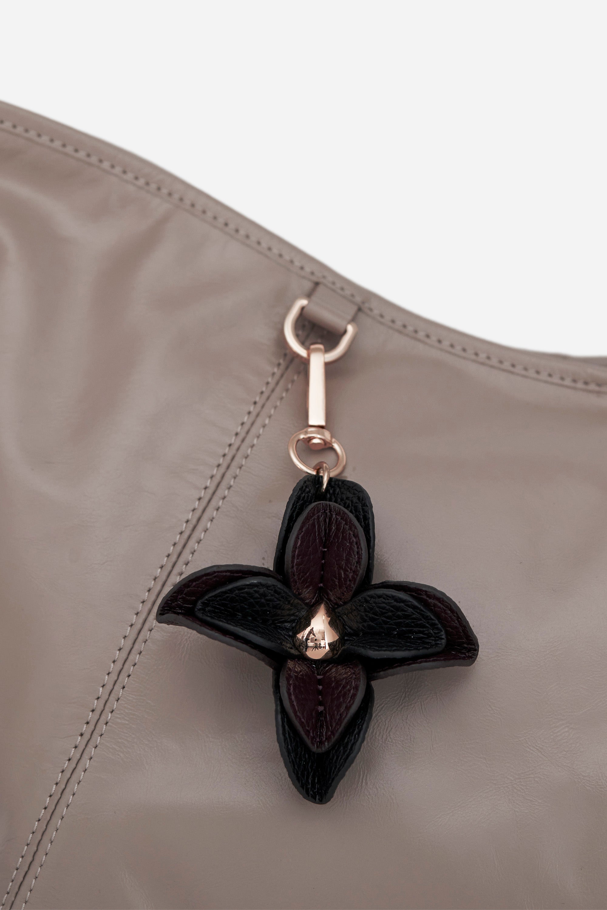 Bloom Black Burgundy Charm and Keyring