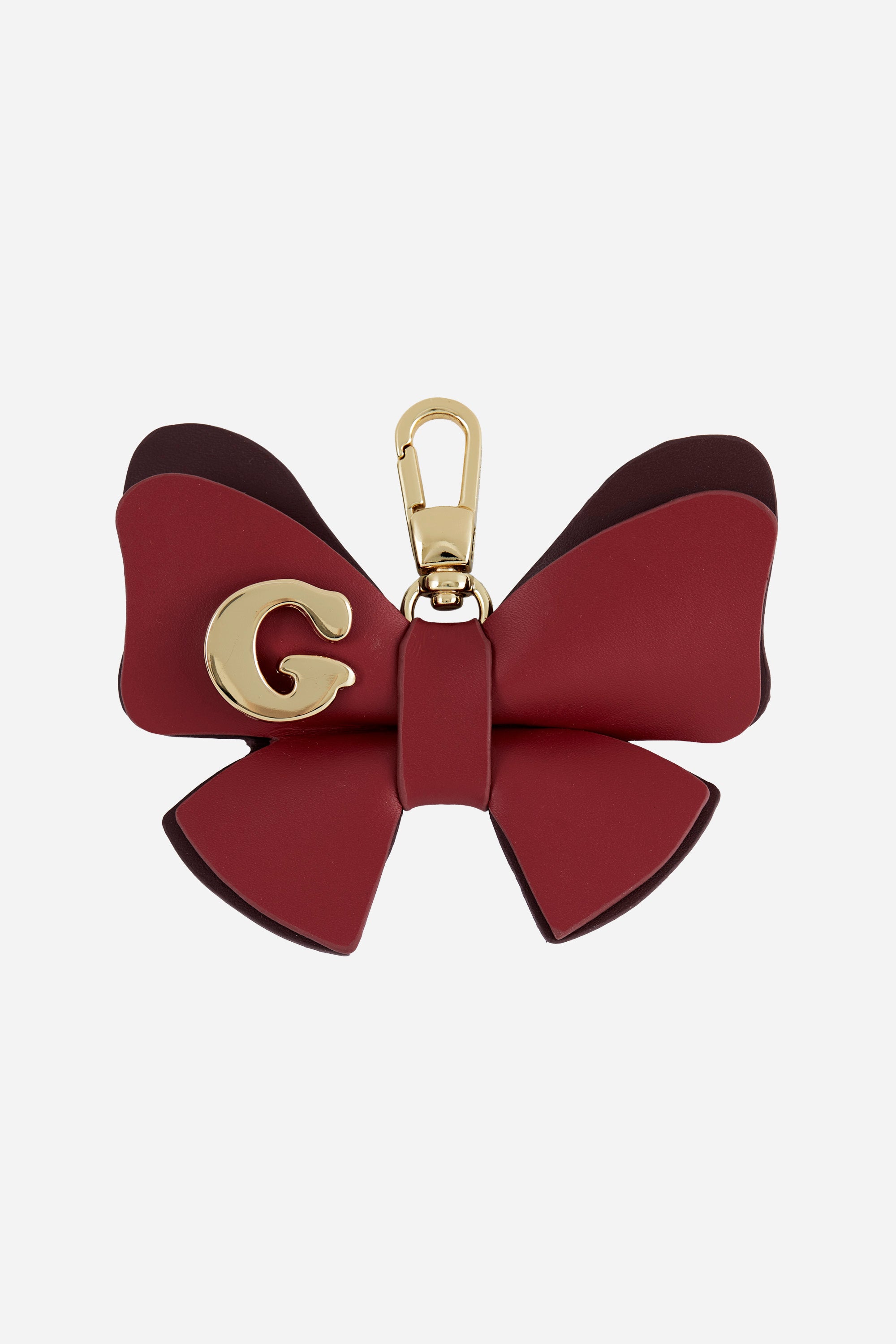 Bow Red Burgundy Charm and Keyring