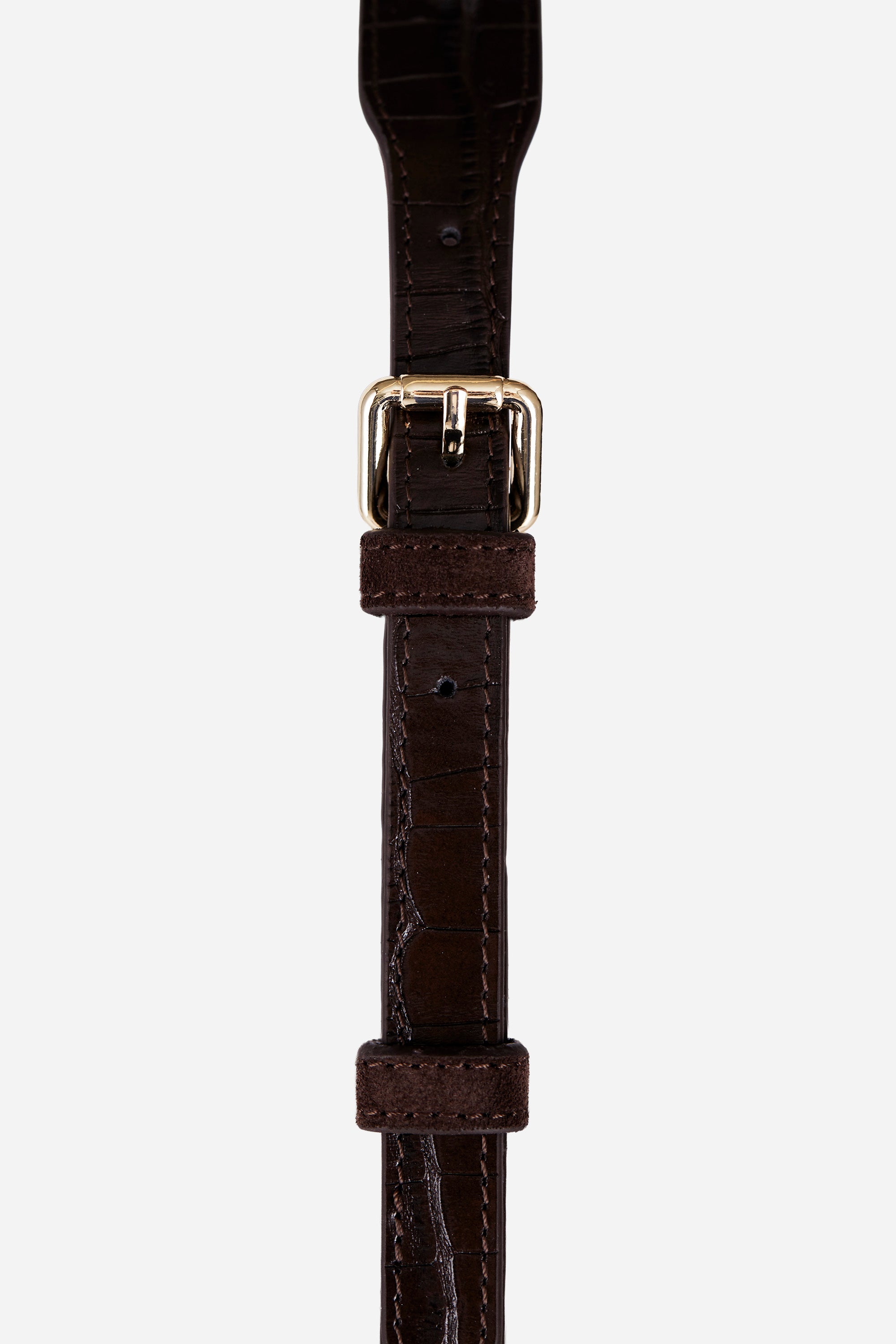 Elan Espresso Suede Shoulder Bag