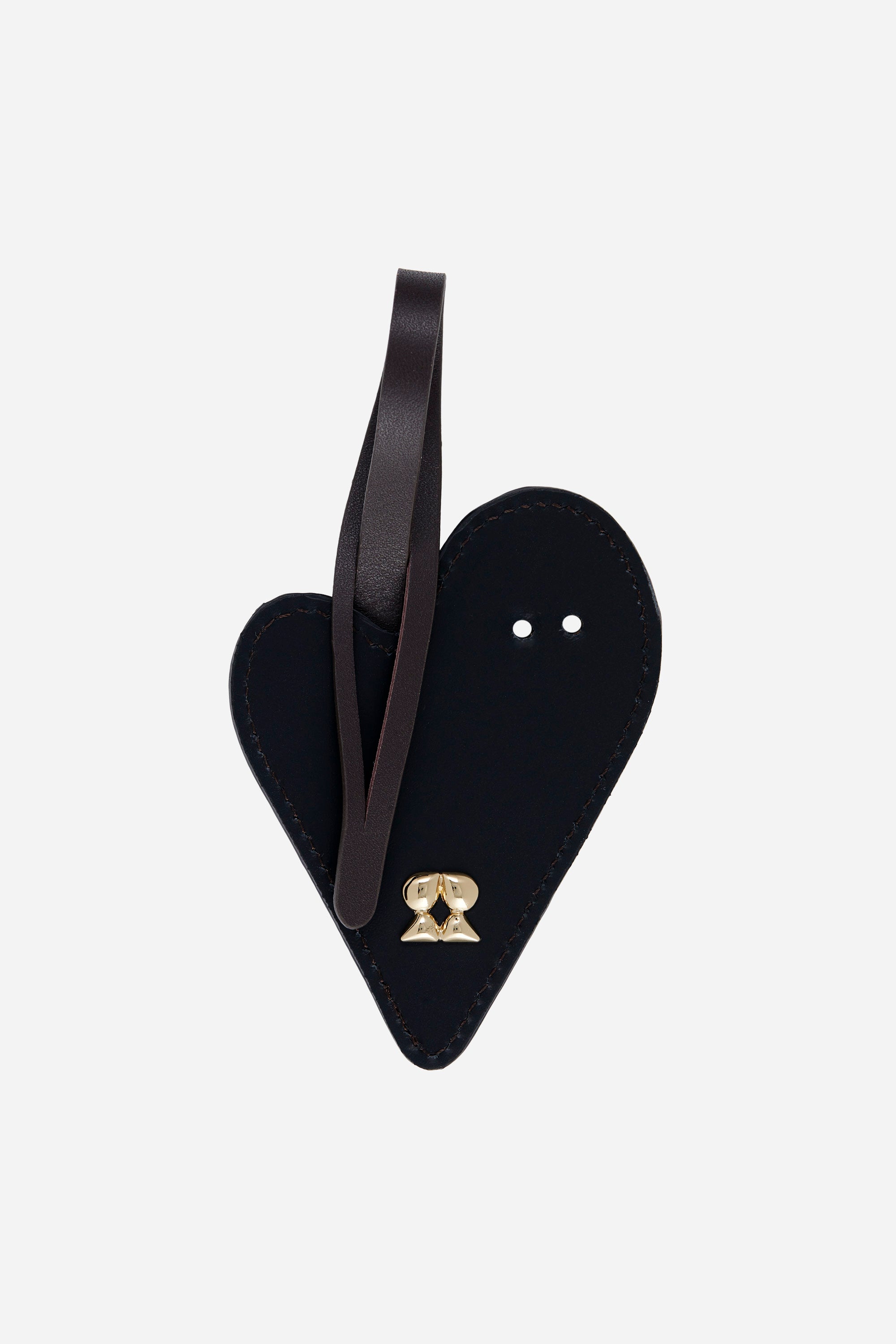 Heart Black Charm and Keyring