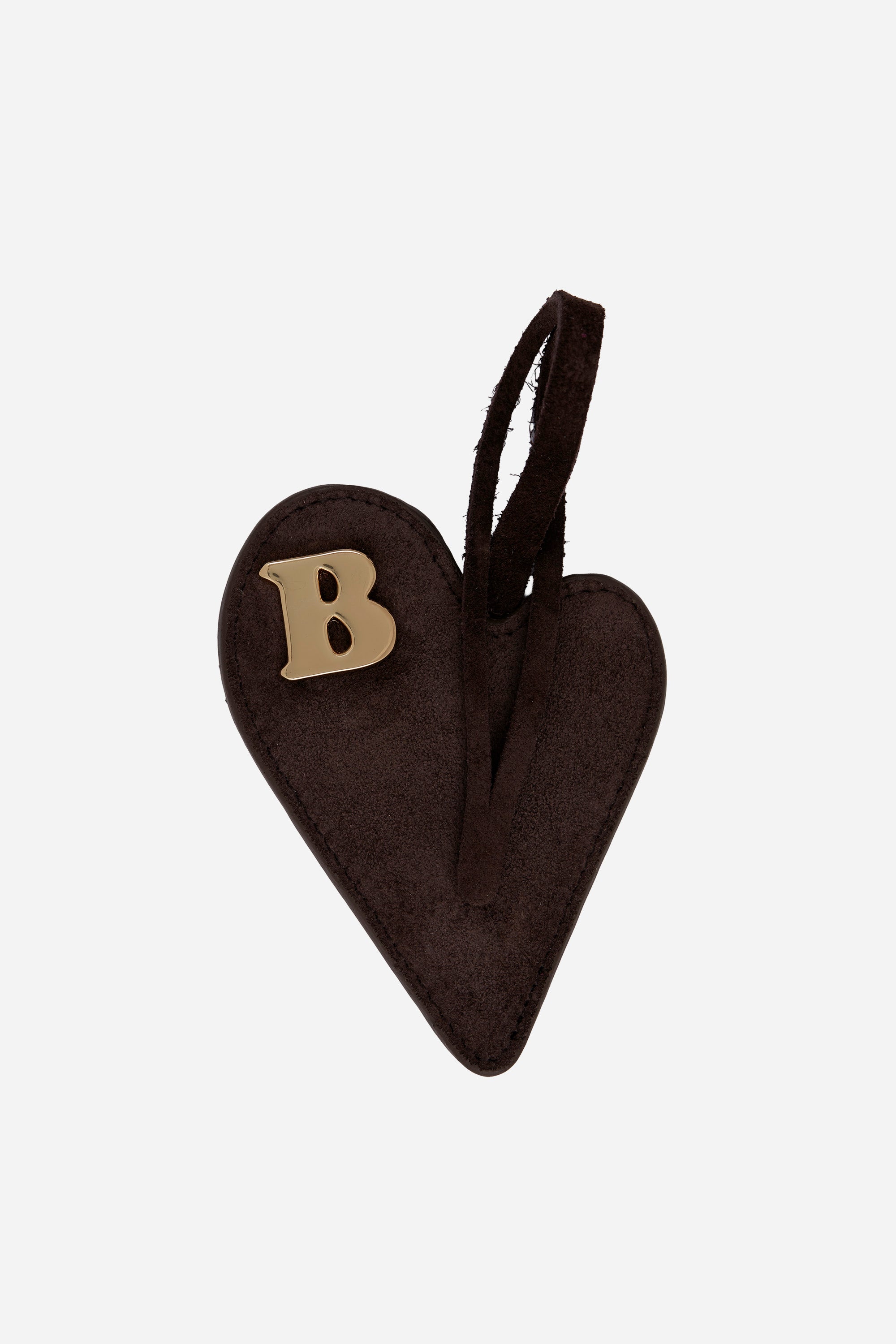 Heart Espresso Suede Charm and Keyring