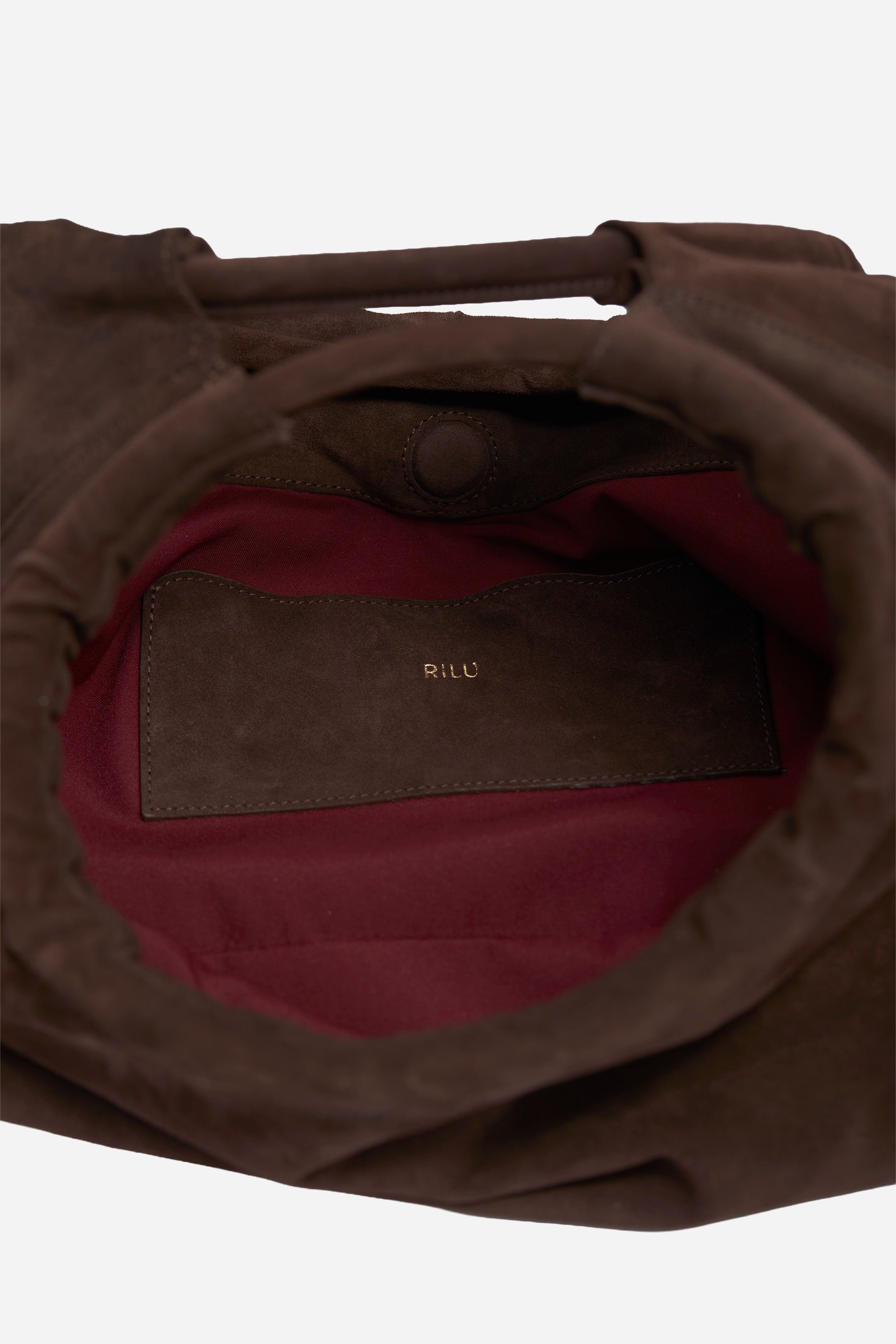 Sirena Espresso Suede Shoulder Bag