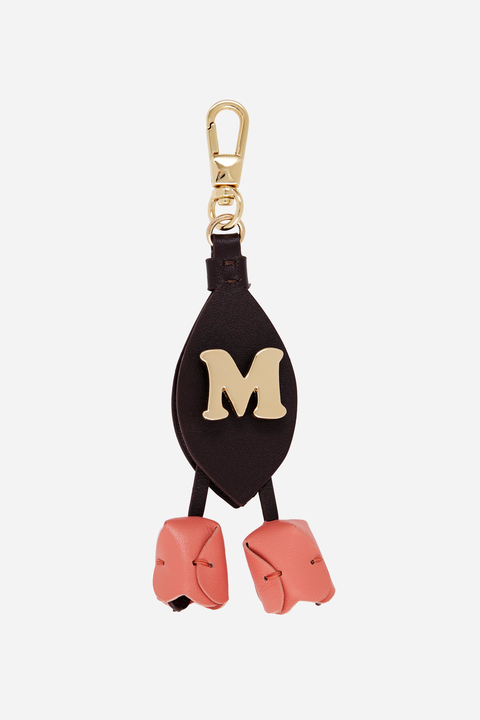 TULIPS DARK BROWN ORANGE CHARM AND KEYRING