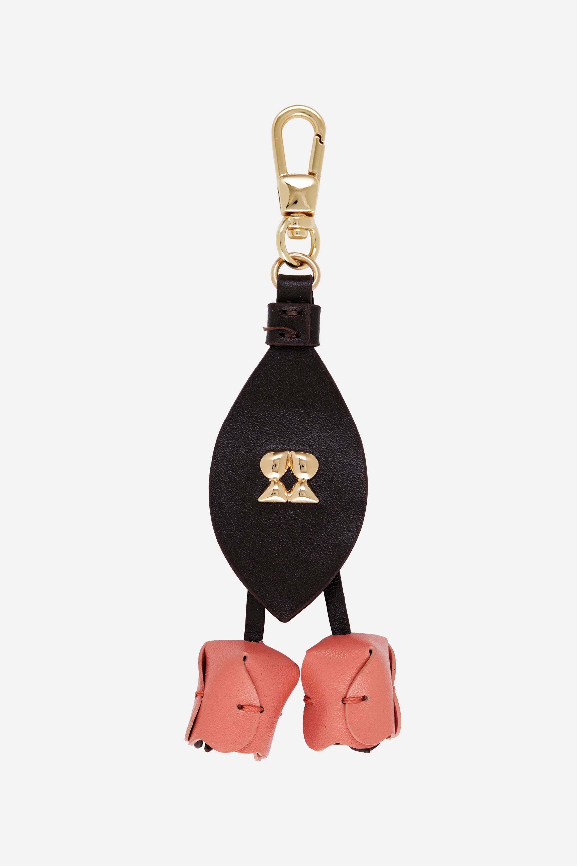 TULIPS DARK BROWN ORANGE CHARM AND KEYRING