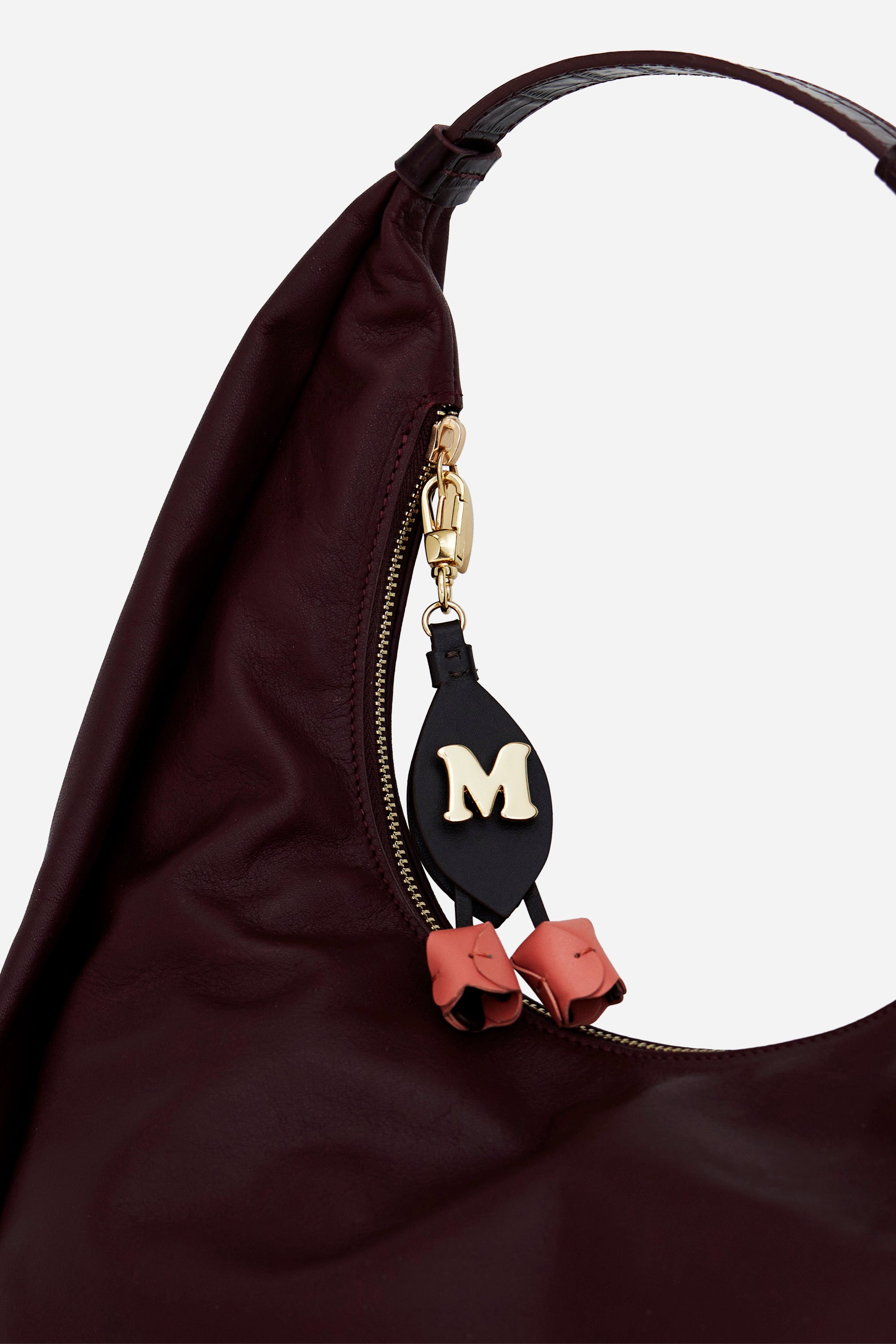 TULIPS DARK BROWN ORANGE CHARM AND KEYRING