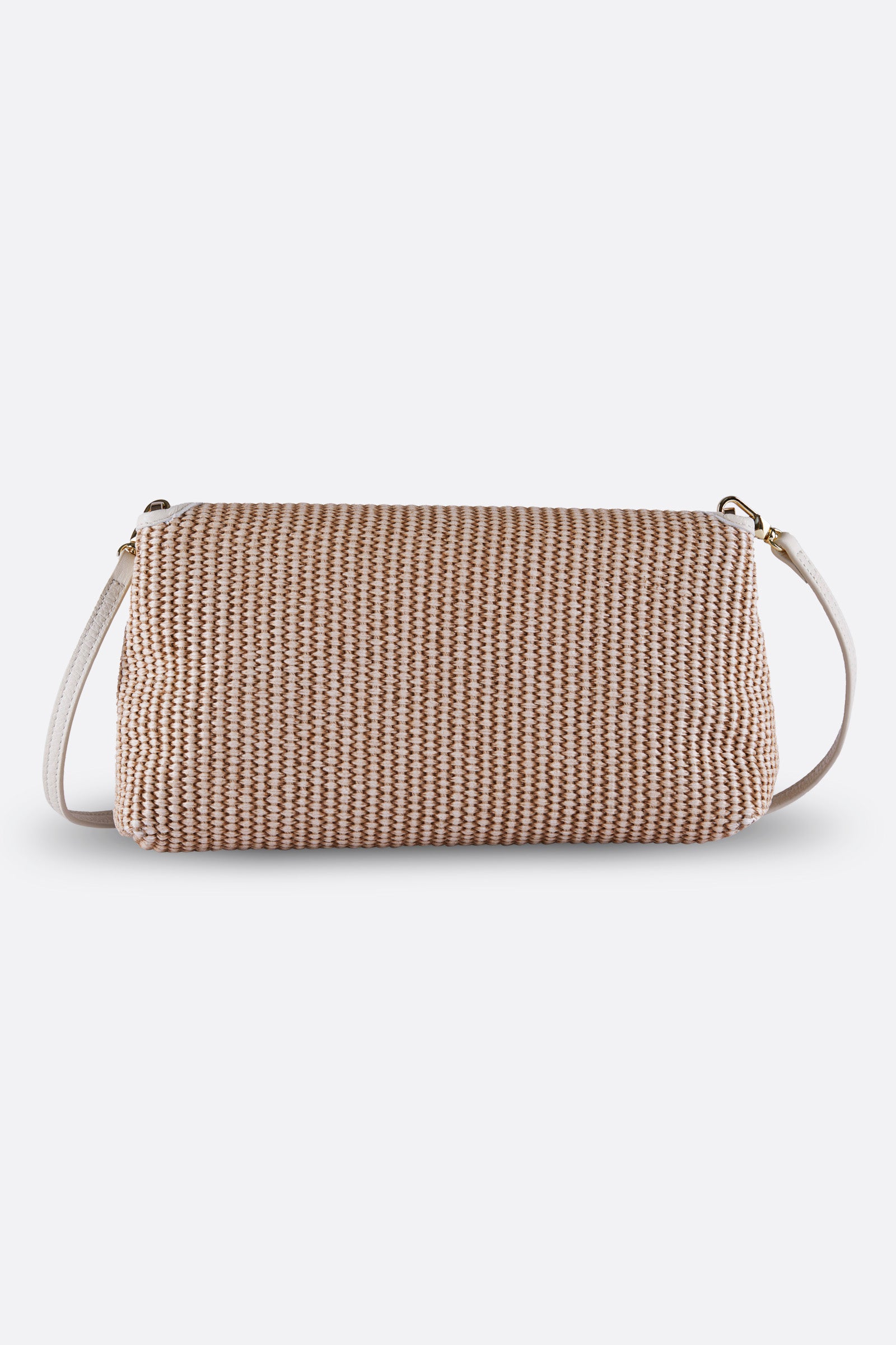 RHEA VANILLA RAFFIA CLUTCH