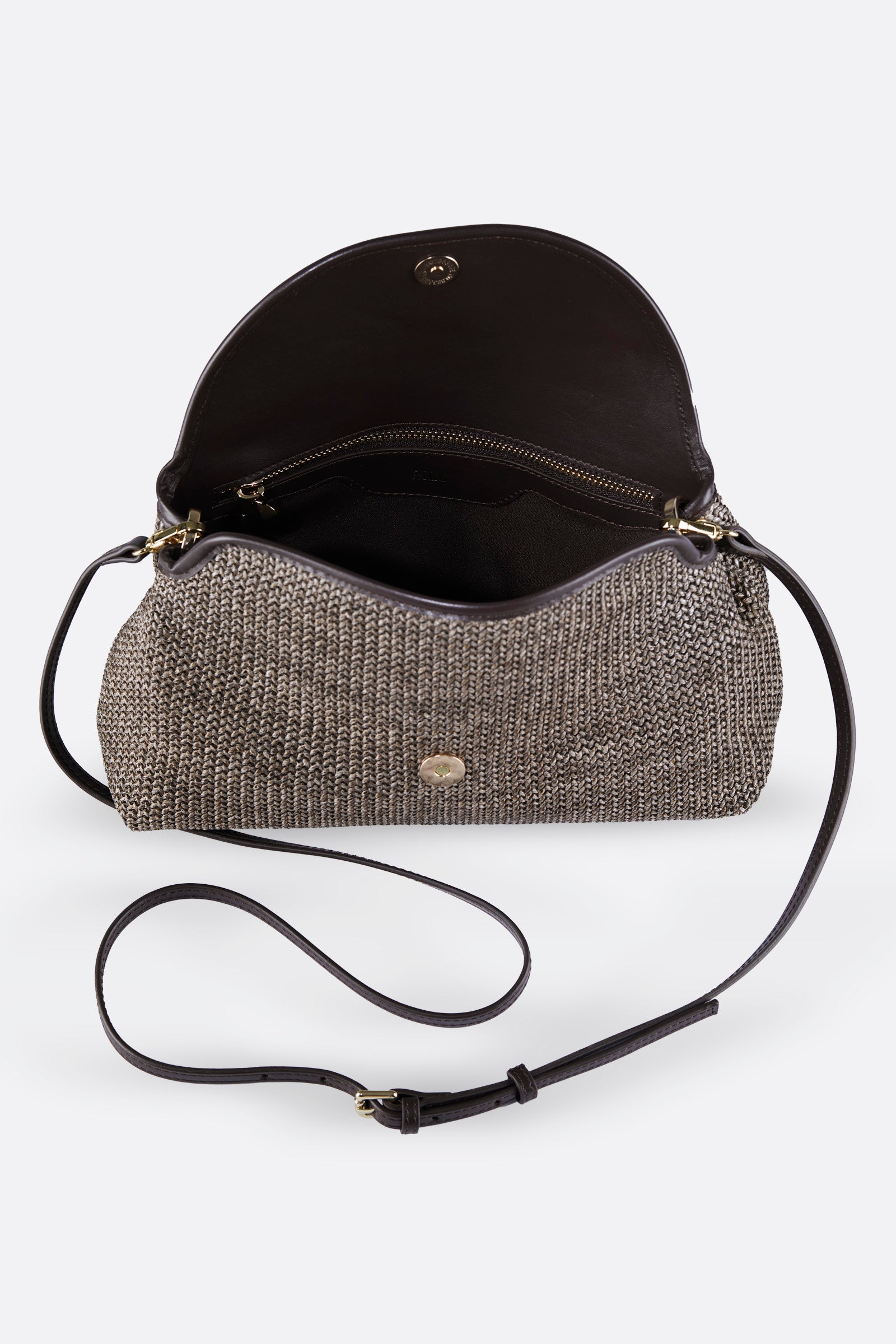 RHEA ESPRESSO RAFFIA CLUTCH