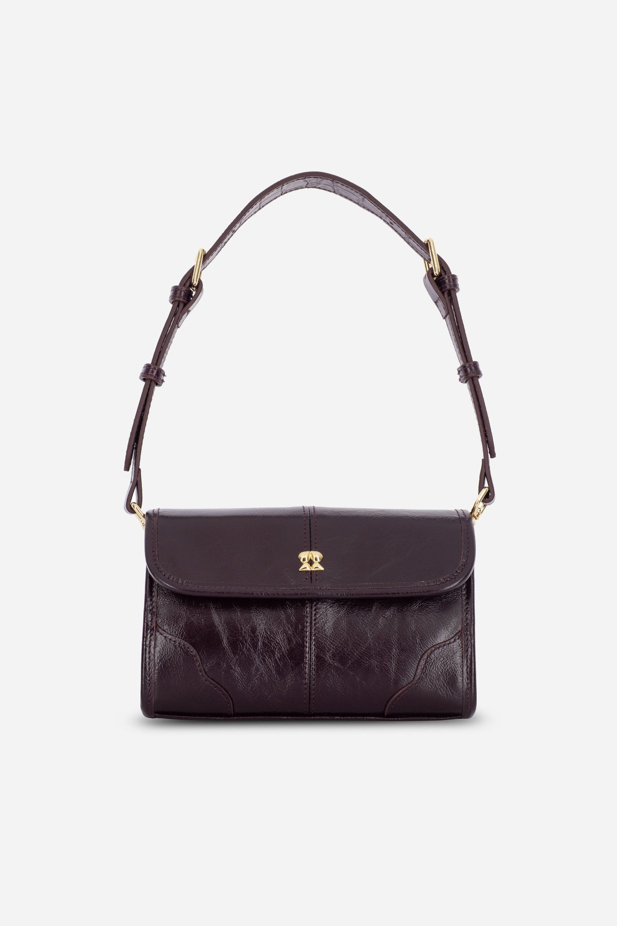 Rilu Elysia Burgundy Leather Mini Bag