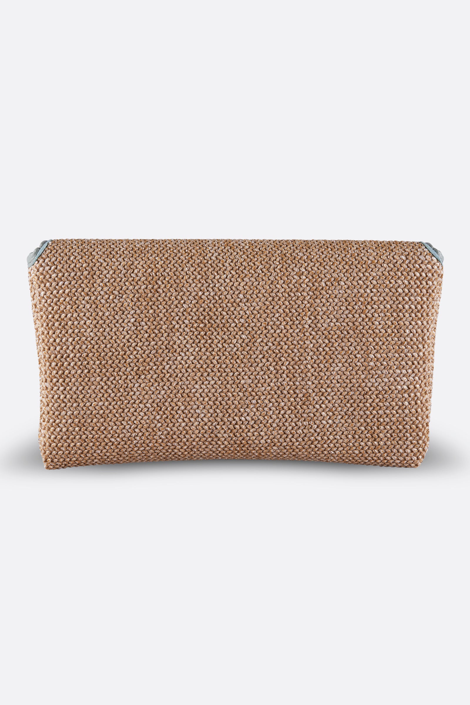 RINA MINT GREEN RAFFIA CLUTCH