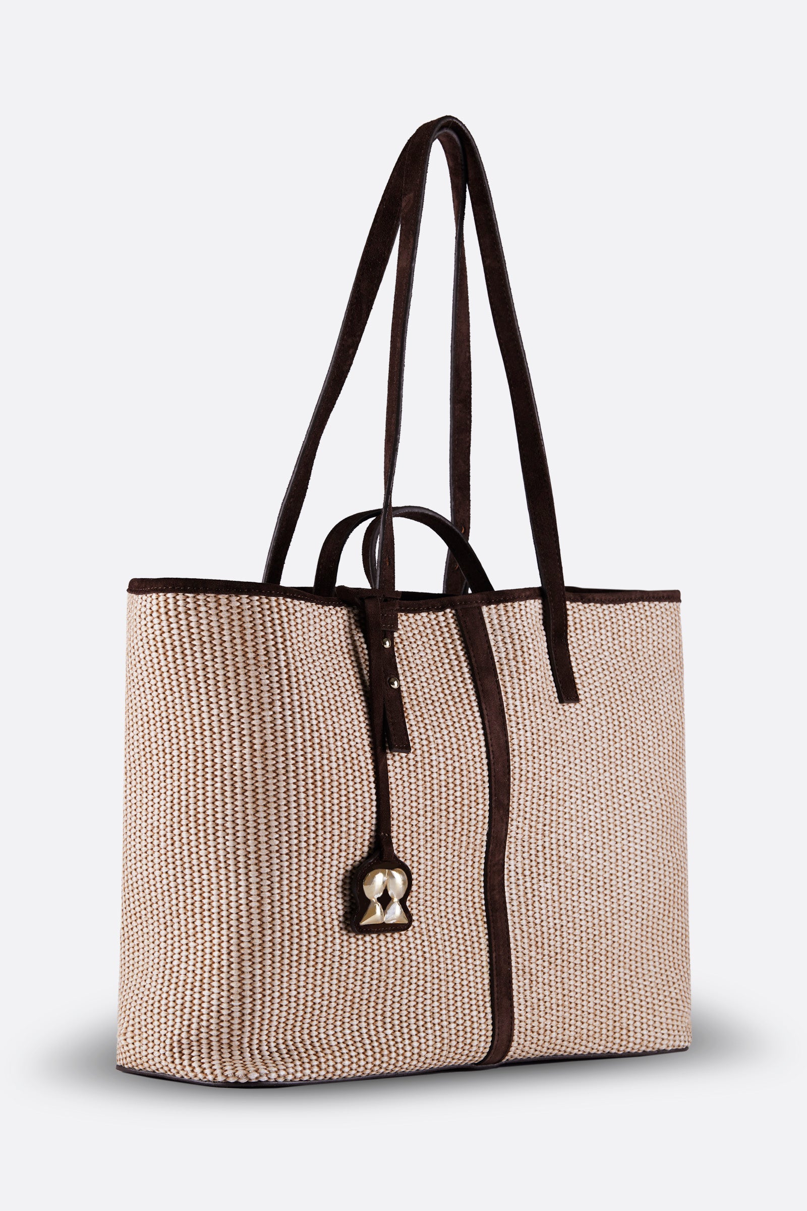 SOLEA ESPRESSO SUEDE SHOULDER BAG