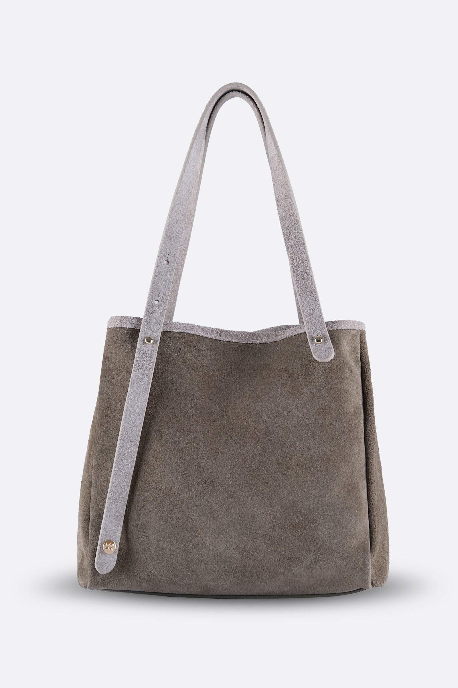 ZOEY BEIGE SUEDE-OLIVE GREEN  SUEDE RAFFIA SHOULDER BAG